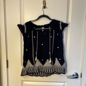 Joie Blue Boho top